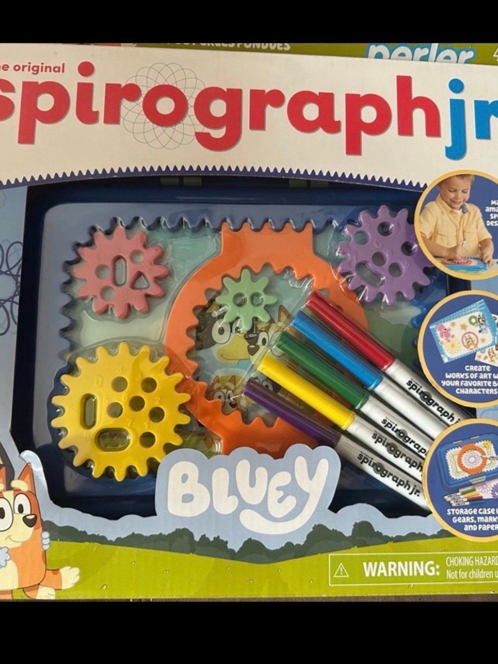 Bluey Spirograph Jr. Drawing Gear Set - Multicolor Gears & Markers